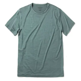 The Merino Tee in Sea Green