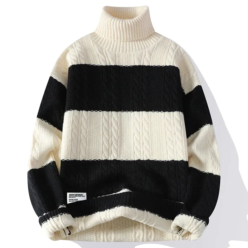 Thick Knit Turtleneck Sweater