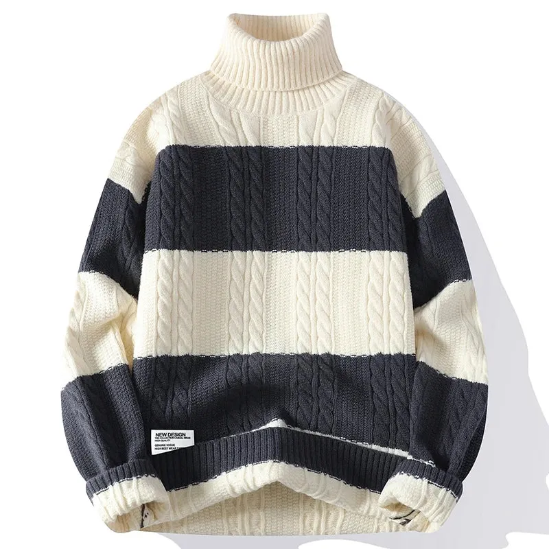 Thick Knit Turtleneck Sweater