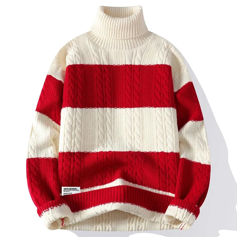 Thick Knit Turtleneck Sweater