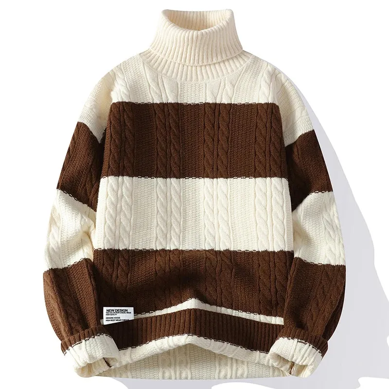 Thick Knit Turtleneck Sweater