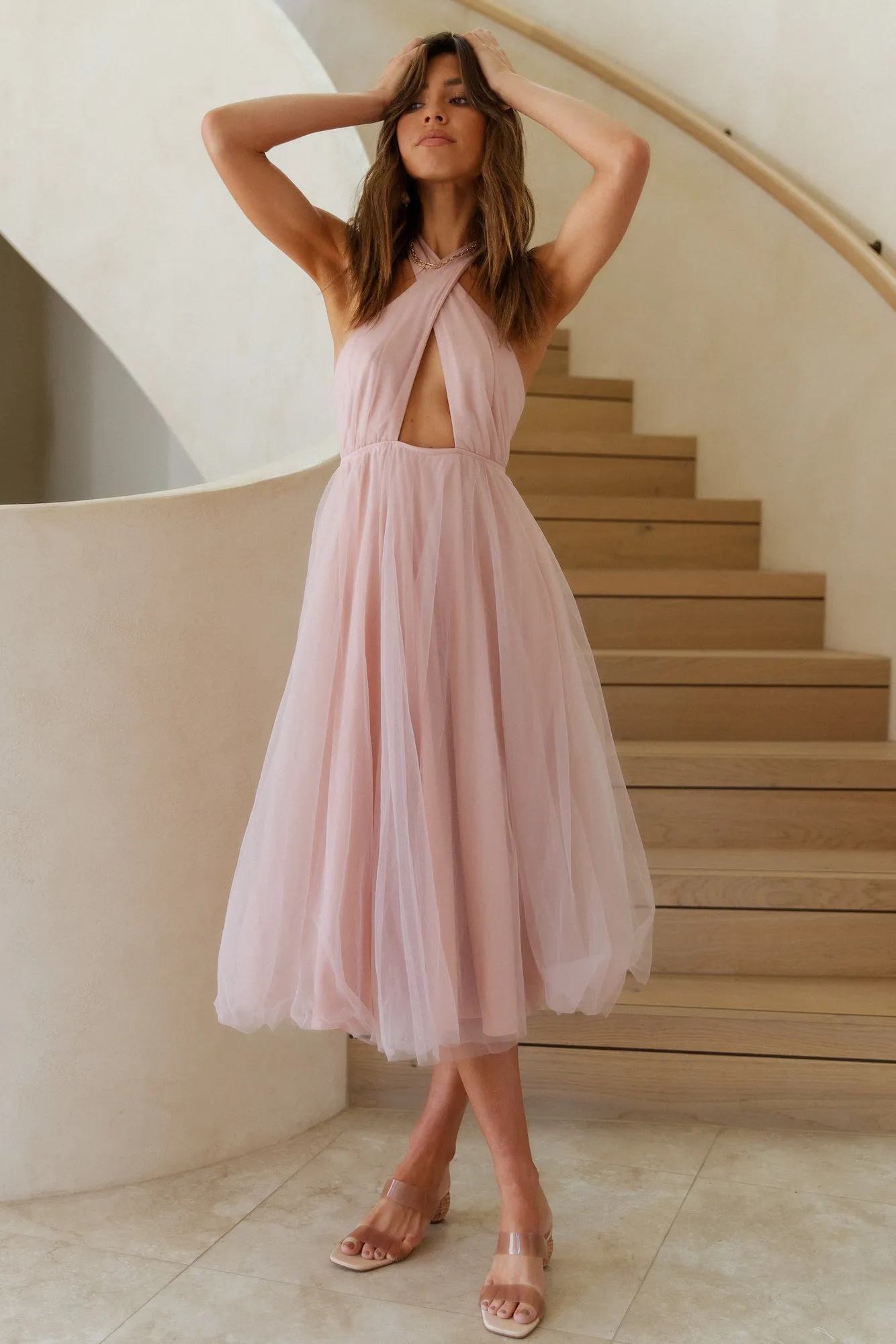 Warm Welcomes Maxi Dress Blush