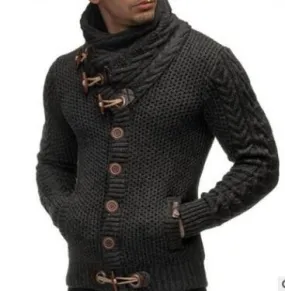 Winter Casual Slim Fit Warm Thick Hedging Knitted Turtleneck Pullover Sweaters